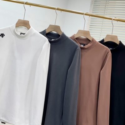 Premium Quality Descente Long Sleeves Black Casual Style