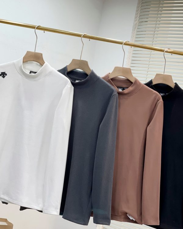 Premium Quality Descente Long Sleeves Black Casual Style