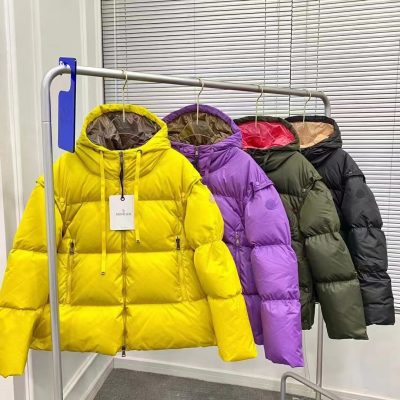 High Quality Moncler Down Jackets Black Patchwork Style