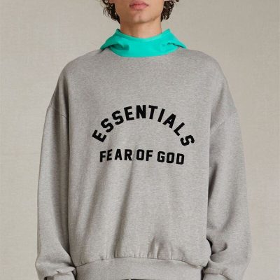 Best Selling Fear Of God Sweatshirts Black Nylon Logo Collection