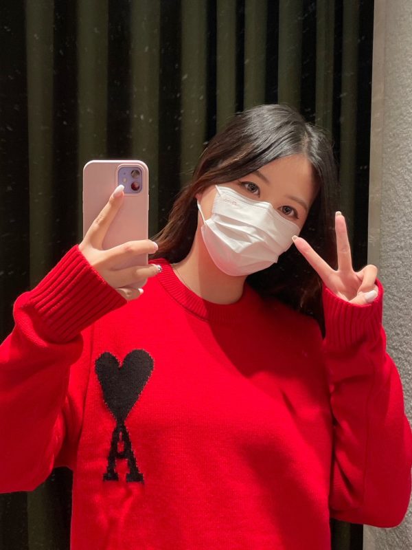 Best Selling Ami Sweaters Red Cotton Classic Style