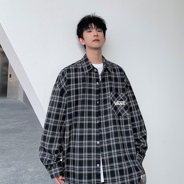 Best Selling Vans Shirt Black Plaid Collection