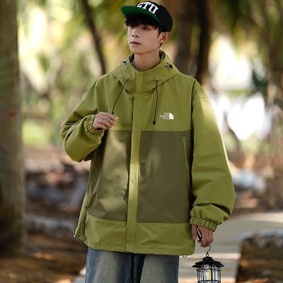 Premium Quality The North Face Coats Black Patchwork Luxury