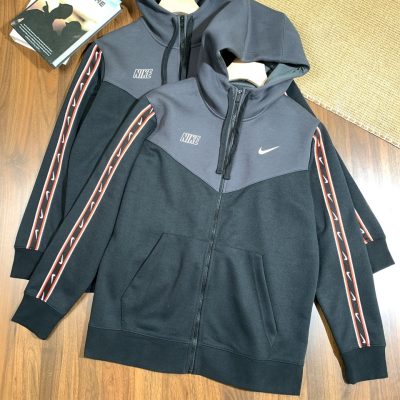 Best Selling Nike Coats Black Cotton Style