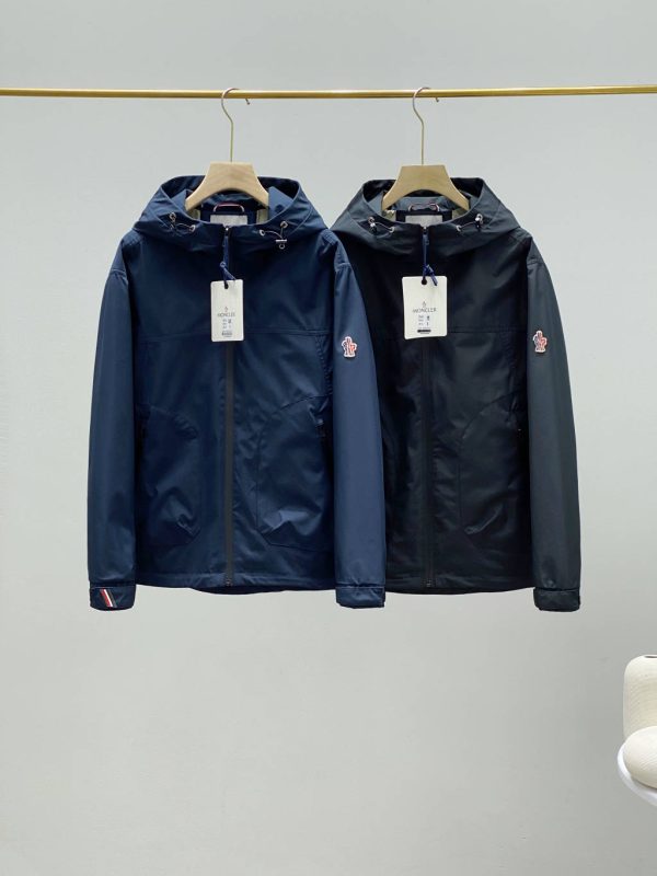 Luxury Moncler Coats Black Casual Luxury