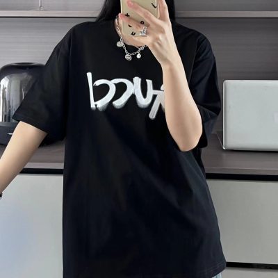 High Quality Gucci Short Sleeves Cotton Logo Style