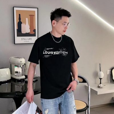 Luxury Louis Vuitton Short Sleeves Cotton Classic Style