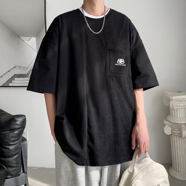 Premium Quality Balenciaga Short Sleeves Black Collection