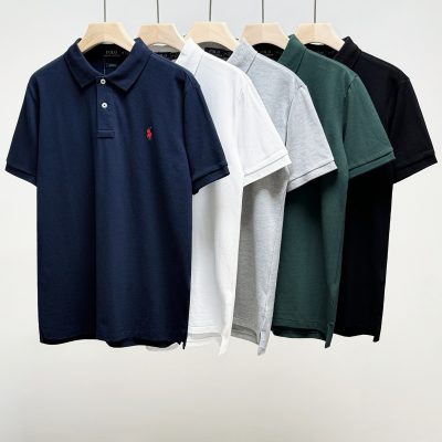 Best Selling Ralph Lauren Short-Sleeved Black Cotton Classic Luxury