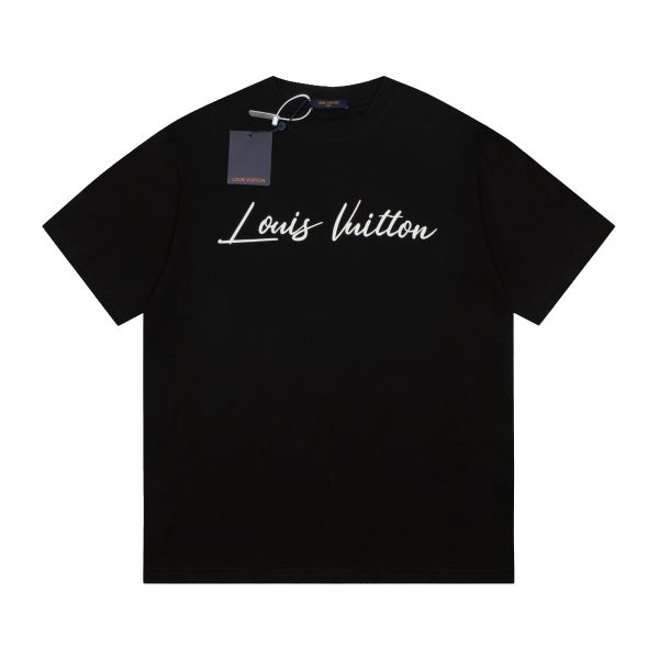 Luxury Louis Vuitton Short Sleeves Cotton Casual Collection