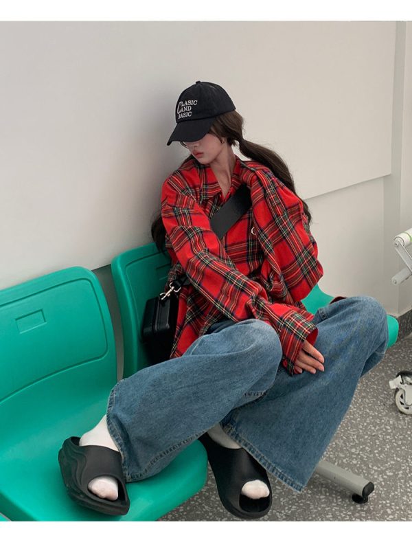 Luxury Nike Shirt Black Plaid Collection