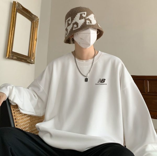 Premium New Balance Sweatshirts Black Cotton Print Collection