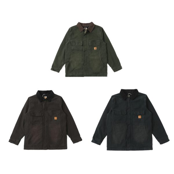 Premium Quality Carhartt Coat Black Cotton Washed Collection