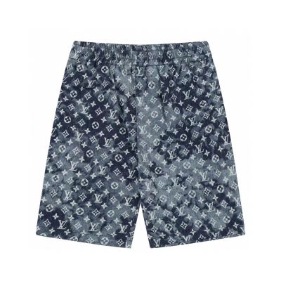 Best Selling Louis Vuitton Shorts Blue Denim Print Collection