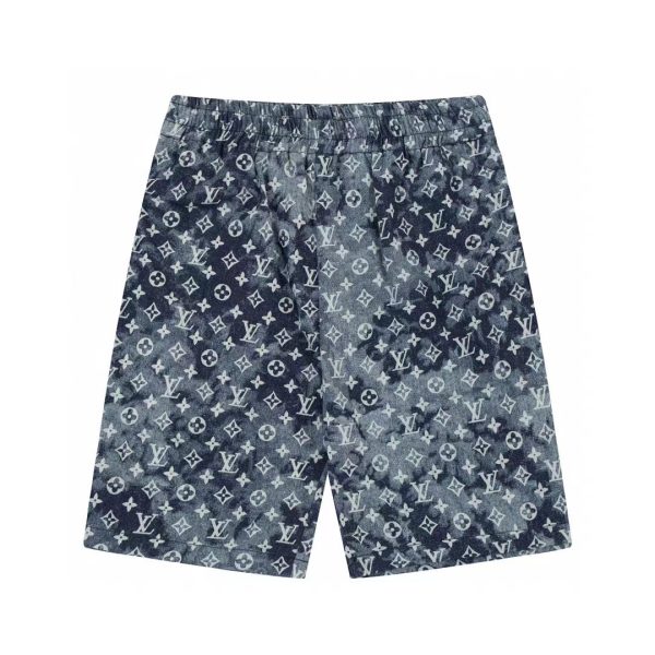 Best Selling Louis Vuitton Shorts Blue Denim Print Collection