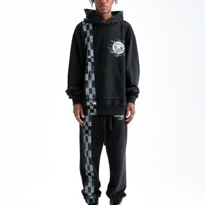 Best Selling Supreme Trousers Black Knit Washed Style
