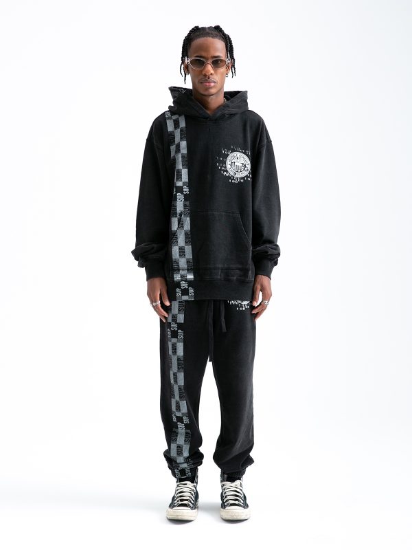 Best Selling Supreme Trousers Black Knit Washed Style