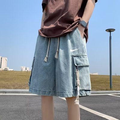 Best Selling Nike Shorts Blue Denim Retro Luxury