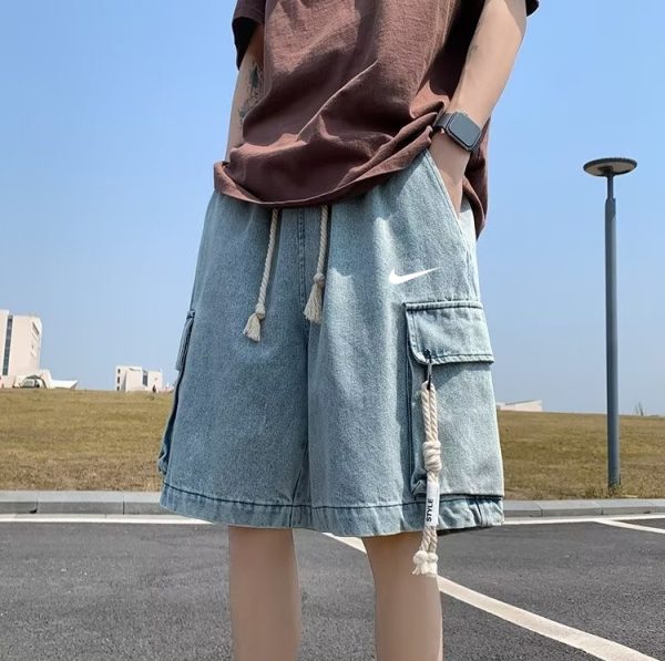 Best Selling Nike Shorts Blue Denim Retro Luxury