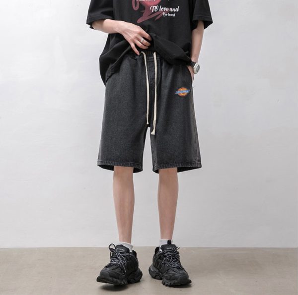 Luxury Dickies Shorts Black Denim Washed Collection
