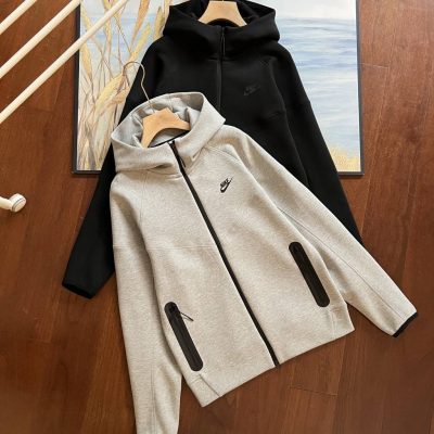 Premium Nike Coats Black Fleece Casual Style