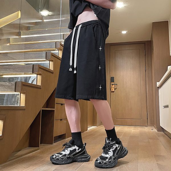 Premium Quality Chrome Hearts Shorts Blue Denim Casual Luxury