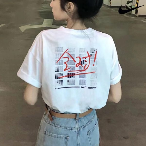 High Quality Nike Short Sleeves Black Cotton Casual Luxury