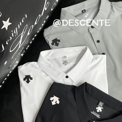 Best Selling Descente Short-Sleeved Black Casual Style