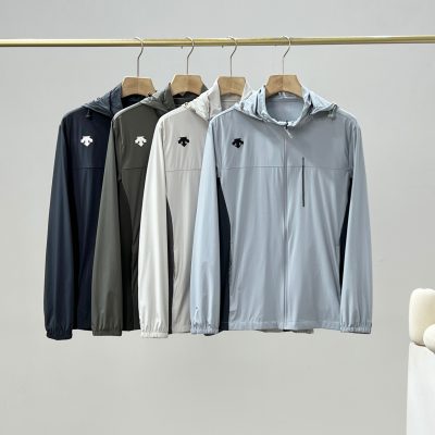 Premium Descente Short Sleeves Navy Nylon Luxury