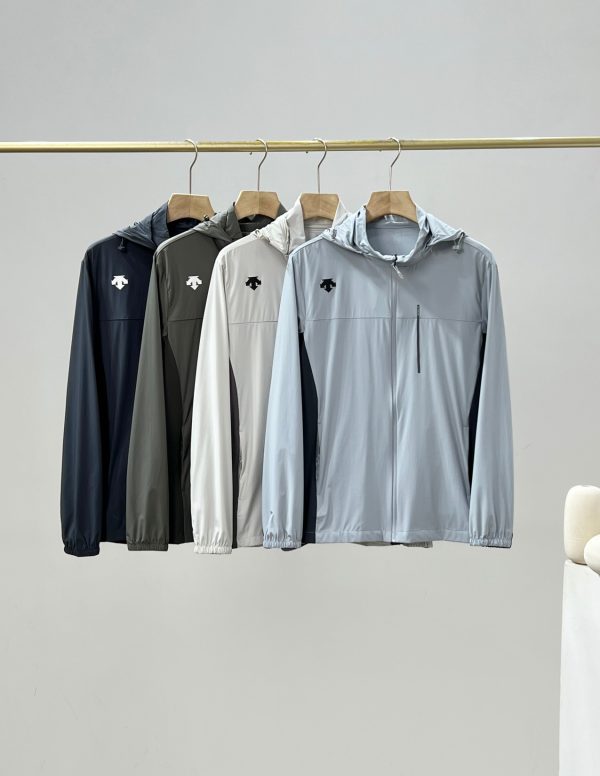 Premium Descente Short Sleeves Navy Nylon Luxury