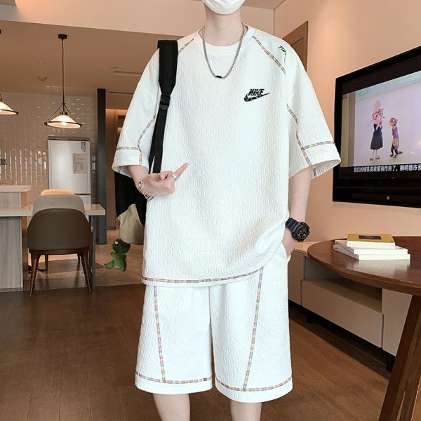 High Quality Nike Short-Sleeved Shirt White Print Collection
