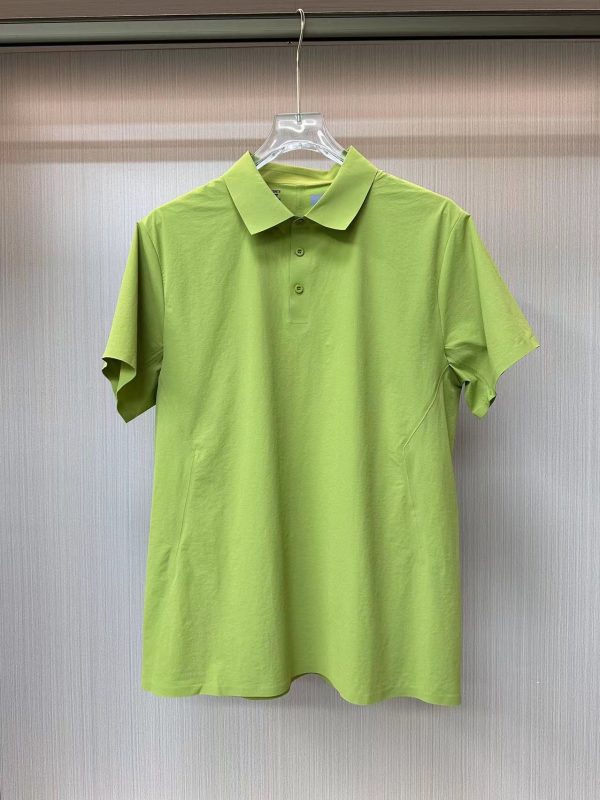 Luxury Descente Short-Sleeved Shirts Black Silk Casual Luxury