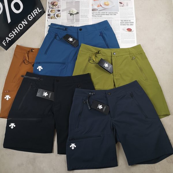 Premium Quality Descente Shorts Orange Nylon Breathable Collection