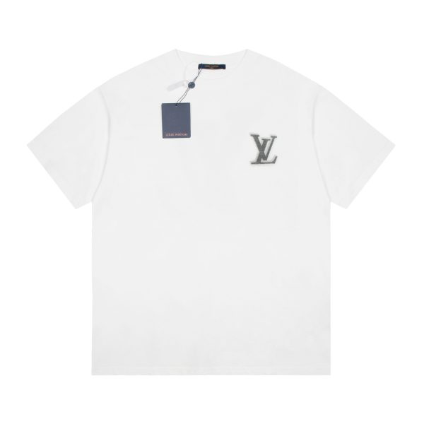 Premium Louis Vuitton Short Sleeves Cotton Logo Luxury