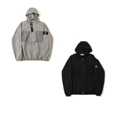 Best Selling Stone Island Jackets Black Nylon Classic Luxury