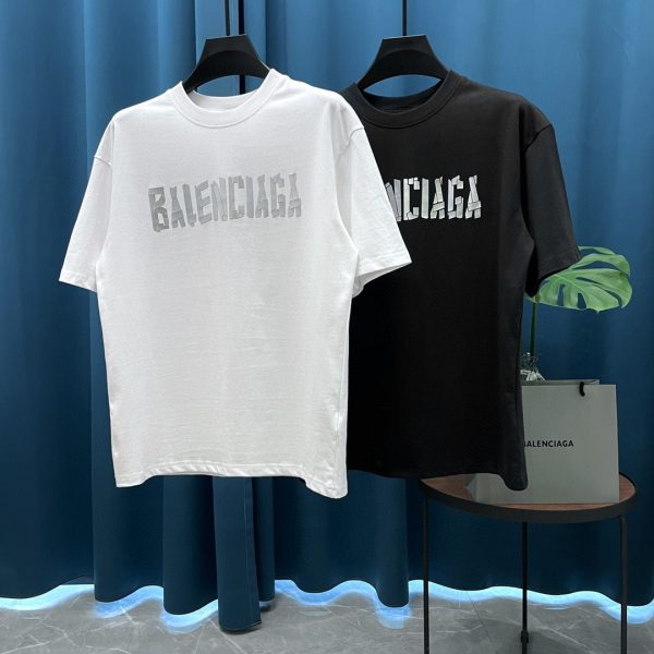 Best Selling Balenciaga Short Sleeves Cotton Logo Luxury