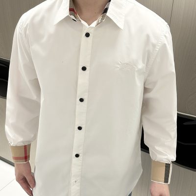 High Quality Burberry Long Sleeves Black Logo Luxury