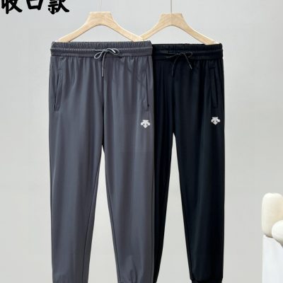 Premium Descente Trousers Black Silk Breathable Style