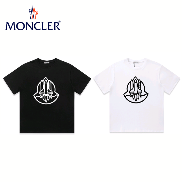 Premium Quality Moncler T-Shirt Black Cotton Logo Luxury