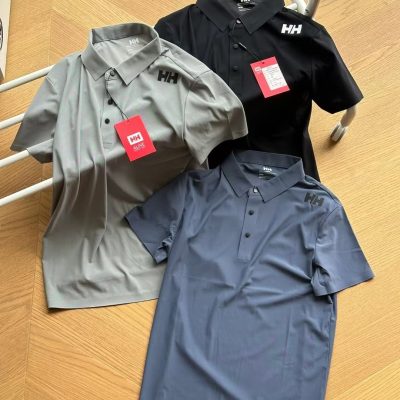 High Quality Helly Hansen Short-Sleeved Black Silk Luxury