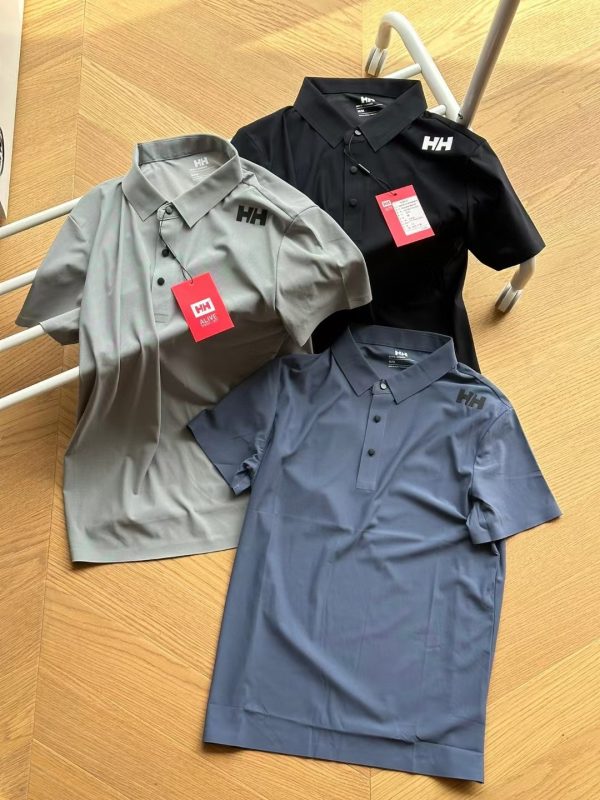 High Quality Helly Hansen Short-Sleeved Black Silk Luxury