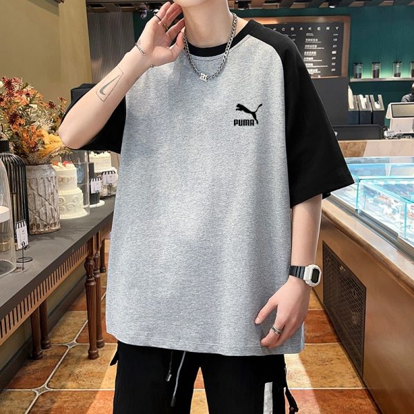 High Quality Puma Short Sleeves White Cotton Print Style