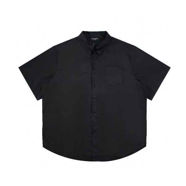 Premium Balenciaga Short Sleeves Black Cotton Classic Style