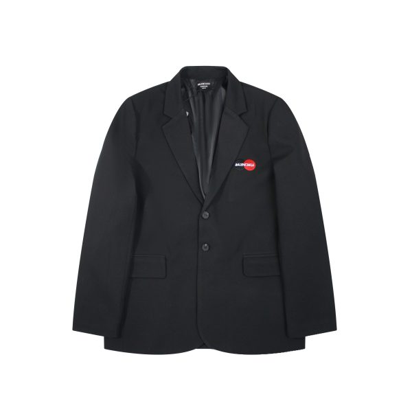 High Quality Balenciaga Suits Black Embroidered Collection