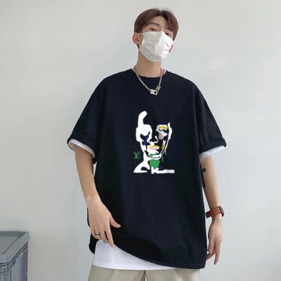 High Quality Louis Vuitton Short Sleeves Black Cotton Breathable Style