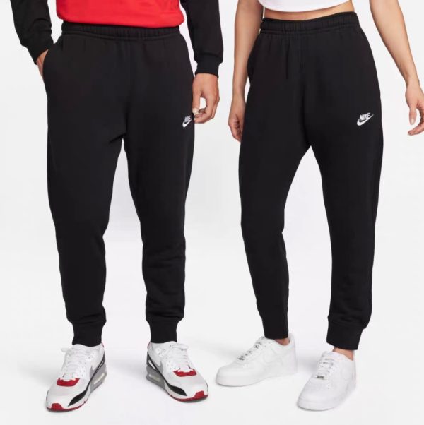 Luxury Nike Trousers Black Knit Sporty Style
