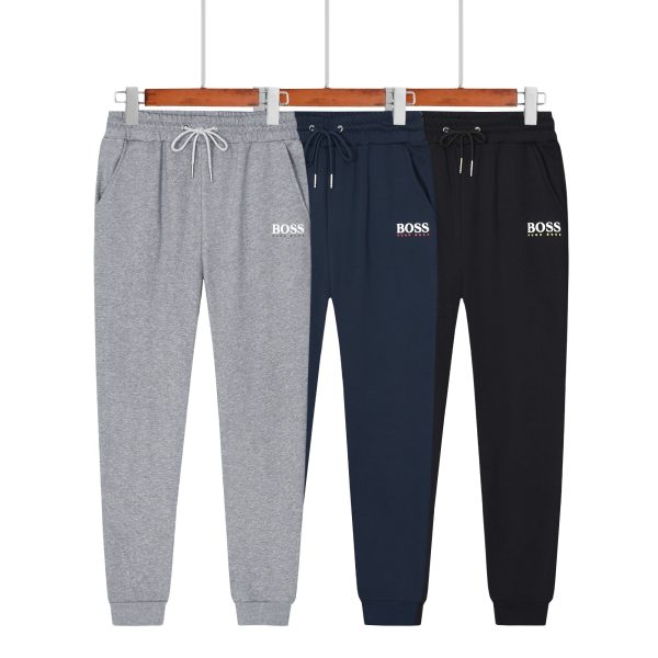 Best Selling Boss Trousers Black Cotton Luxury