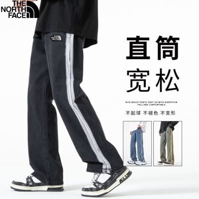 Luxury The North Face Trousers Blue Denim Style