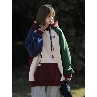 Best Selling Fila Sweatshirts Khaki Solid Collection