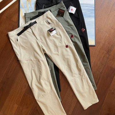 Premium Quality Mammut Pants Black Calf Breathable Collection